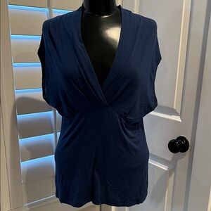 BR V-Neck Draped Sleeve Top